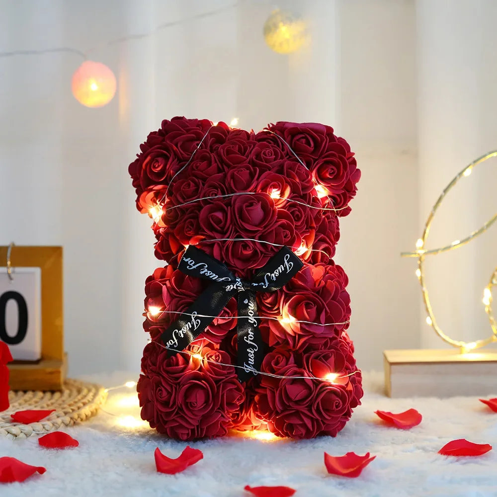 Everlasting Rose Bear Gift Box