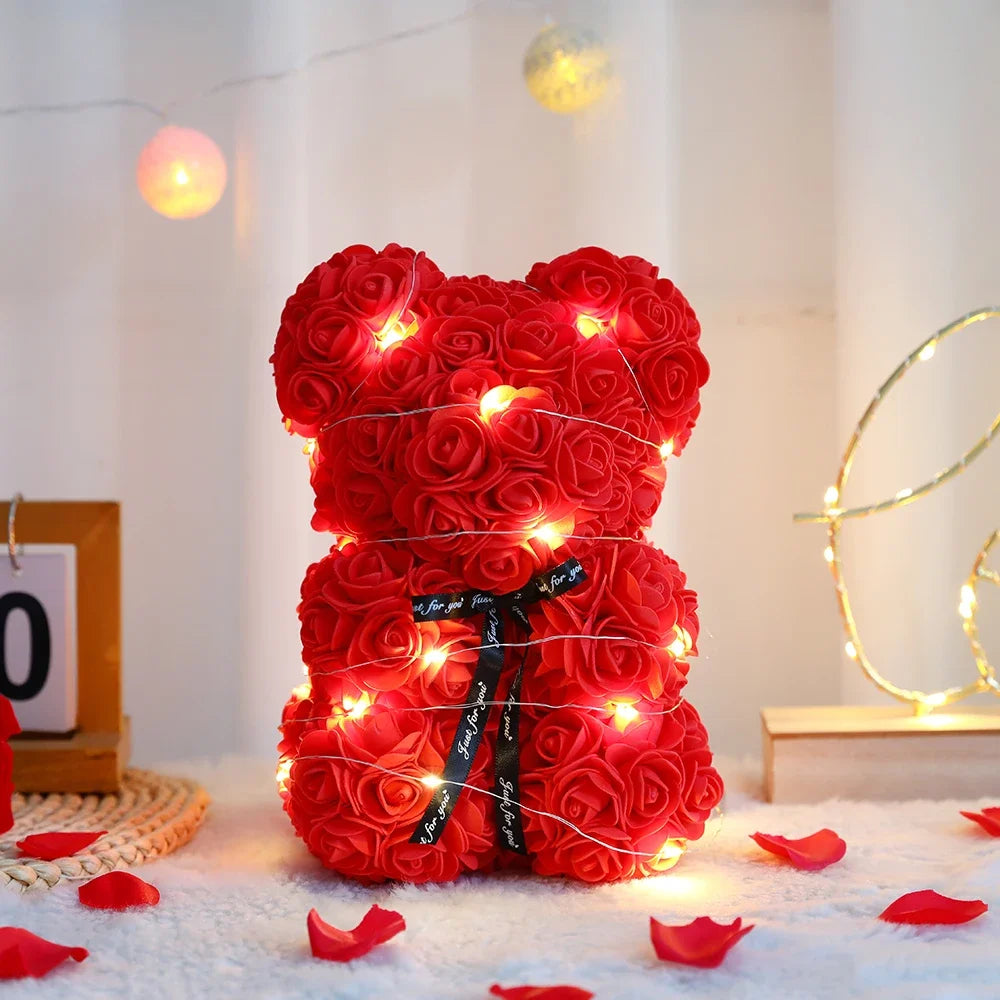 Everlasting Rose Bear Gift Box