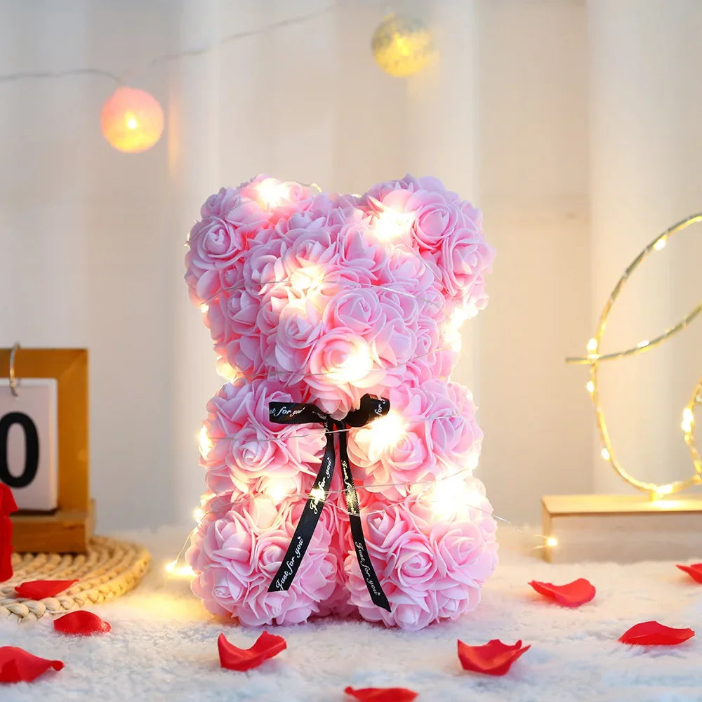 Everlasting Rose Bear Gift Box
