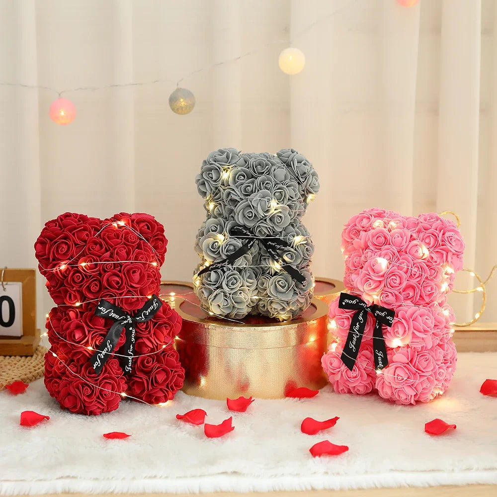 Everlasting Rose Bear Gift Box